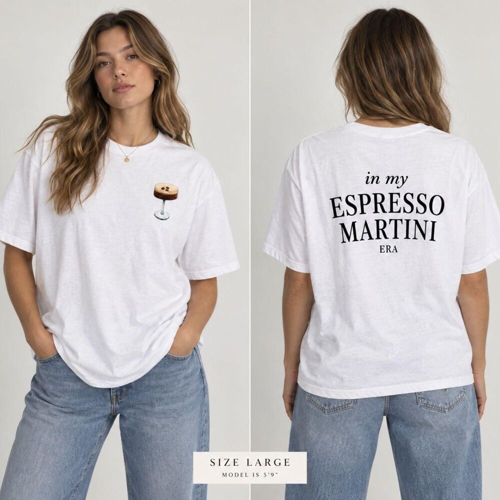White Espresso Martini Era cotton t-shirt